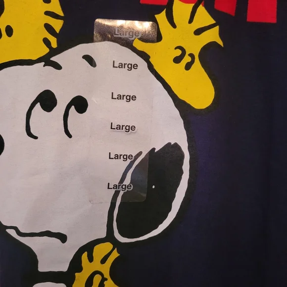 Peanuts Snoopy "Leader of the Flock" Graphic T-Shirt Large - Picture 2 of 5